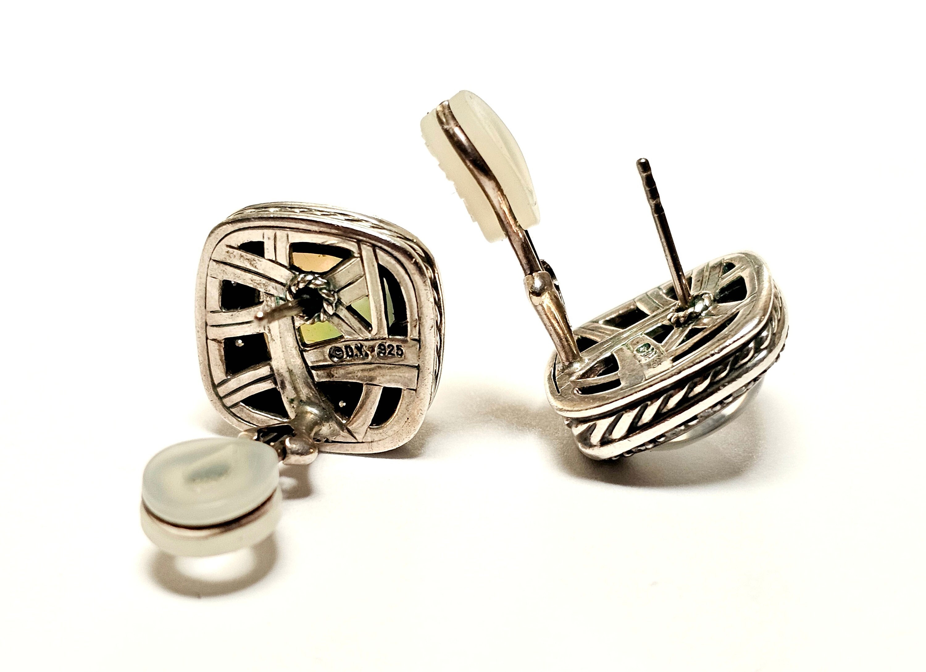 David Yurman Sterling Silver Mother of Pearl Diamond  display picture 1