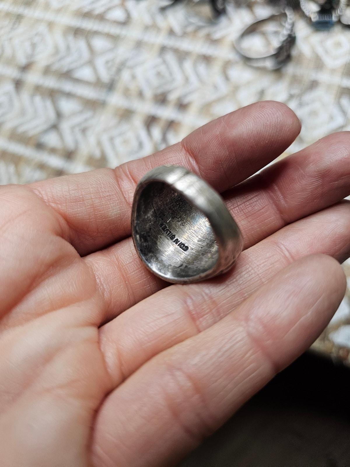 Vintage 1940s Military Coin Silver Ring - Well-loved & Historic - Etsy