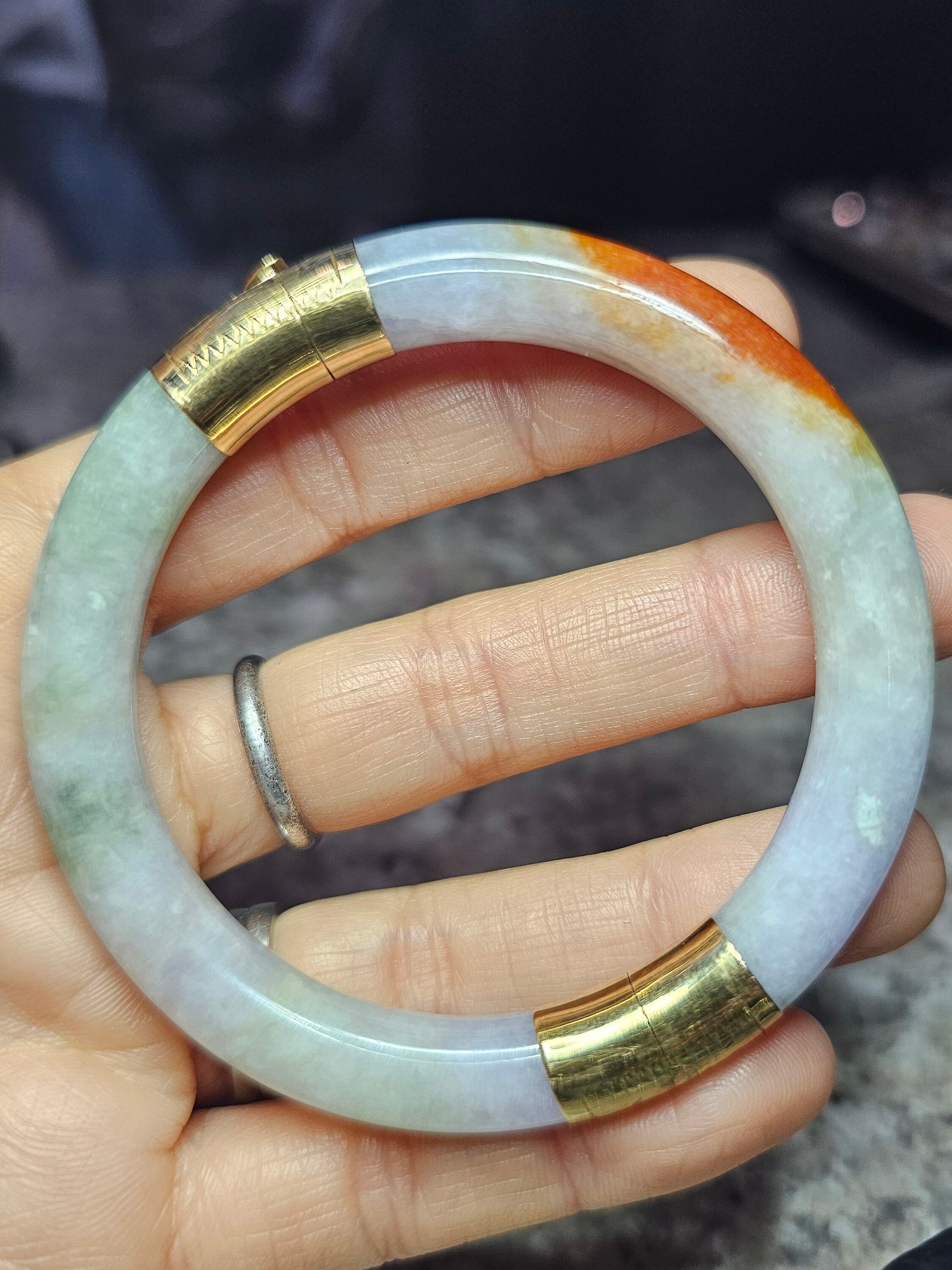 14k jade best sale bangle bracelet