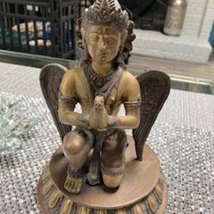 brass vintage garuda statue