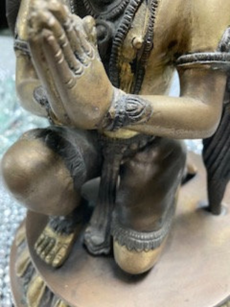 brass vintage garuda statue image 3