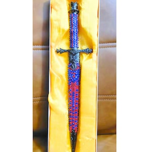 Èzili Dantò ponya (Dolch) 14" | Haitianischer Voudou | Èzili Mapyang, Boran, Balyang, Dantor, Danthor, 7 kout kouto La sirene
