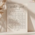 Find the Guest Bingo Personalised Wedding Engagement Party Activity | Custom Printable Icebreaker Table Game Template for Couples Shower, G1 product logo