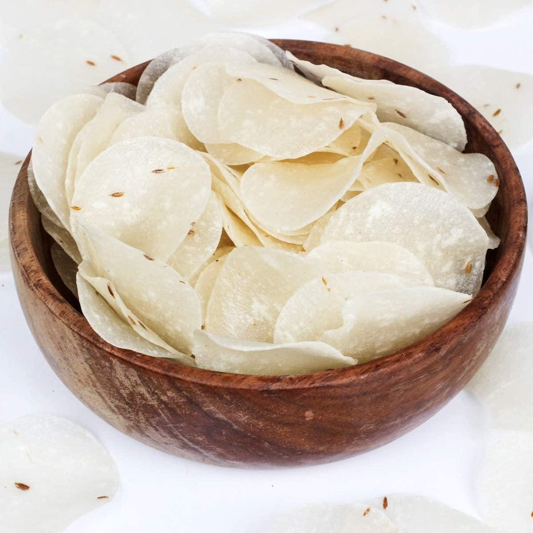 Organic Rice Papad | Traditional Rice Papadum | Crispy Handmade Indian ...