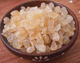 Cristales de goma de almendra orgánica / Badam Gond / Ingrediente refrescante para postres / 100 % puro / Herbal y tradicional