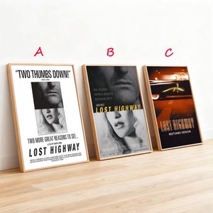 Lost Highway-filmposter, kunst aan de muur, kunst woondecoratie poster, hoge kwaliteit geschenken, canvaskunst
