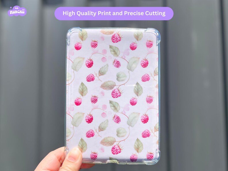 Fruit-Themed Kindle Inserts – Raspberry, Grapefruit & Lemon | Satin Finish Photo Paper | Kindle Accessory image 7
