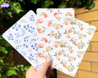 Kindle Inserts, Fruit Pattern, Premium Quality Cardstock Paper - Perfect Kindle Accessory
