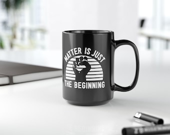 Black Lives Matter Fist Mug, Social Justice Ceramic Coffee Cup, BLM Activism Gift