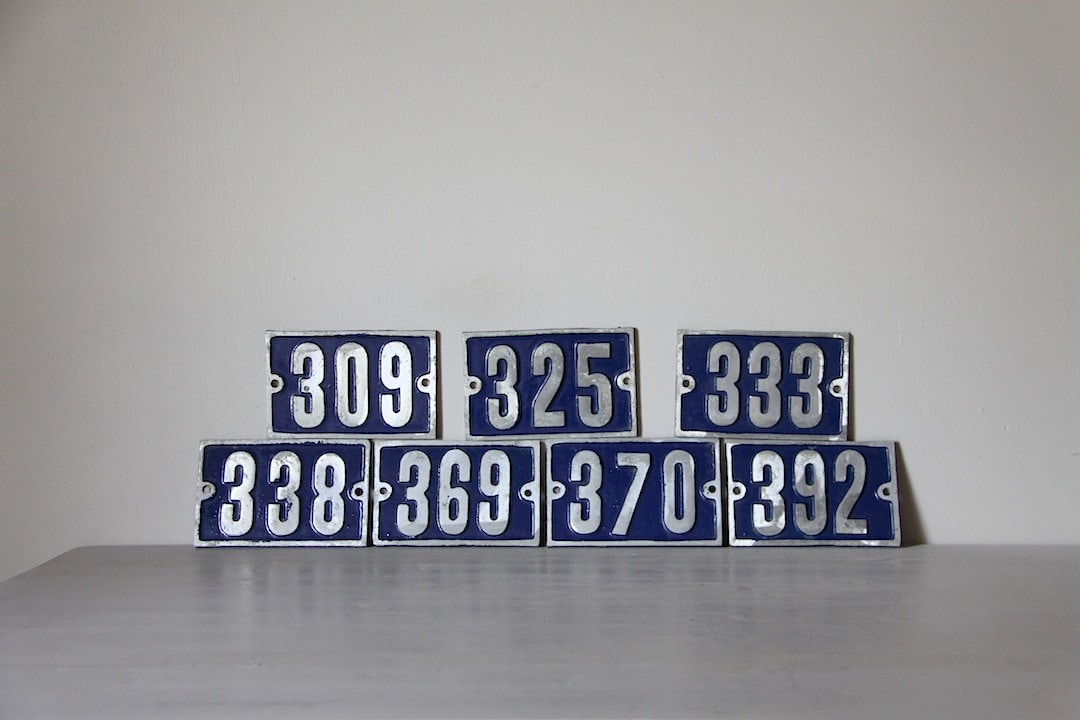 Un Millésime Français Numéro de Maison Traditionnel Loft Living, Sélectionnez Votre 309, 325, 333, 3