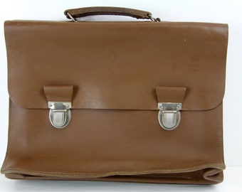 Original French Vintage Postman's Bag, Post Bag, Excellent Condition, Mailman's bag, Mail Carrier, Leather Briefcase, PTT