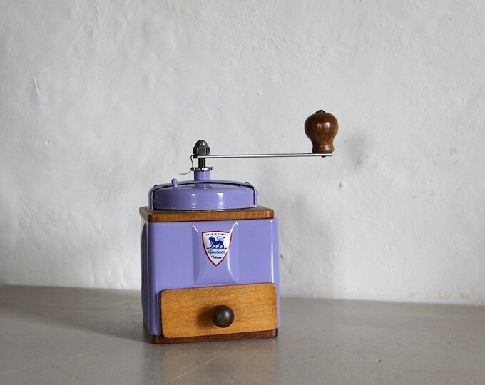 French Vintage Peugeot Coffee Grinder Coffee Mill Lavender Etsy