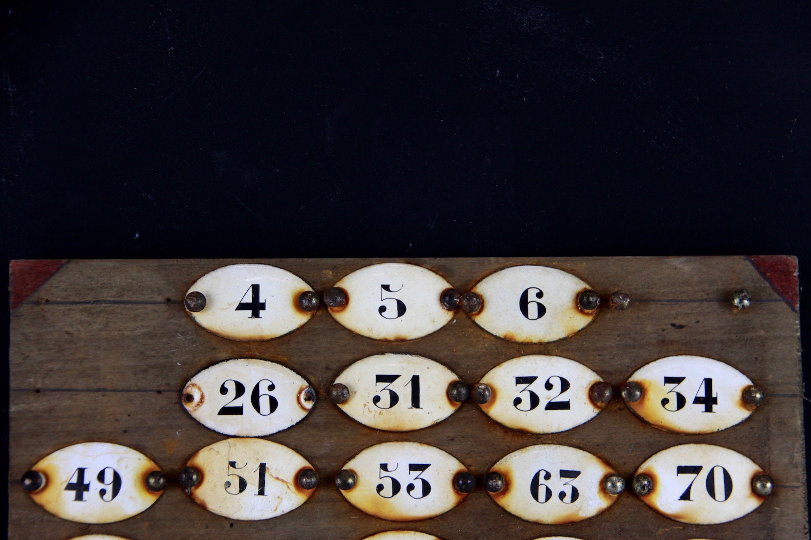 French Antique Enamel Numbers Loft Living Furniture Hardware Etsy