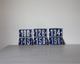 ONE Vintage French Traditional House Number Loft Living, Select your Number 100, 126, 134, 145, 156, 198