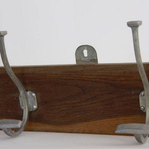 Industrial Mid Century Coat Hook Hat Rack Loft Decor 4 PEGS 31.5&quot;      4773