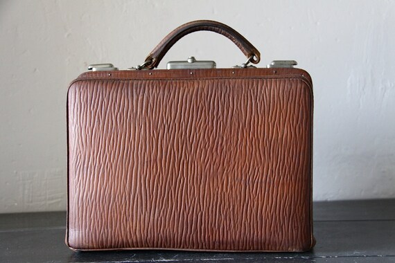 French Antique Leather Bag 1930s - Etsy