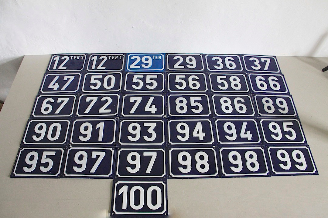 Vintage Français Numéro de Maison Traditionnel, Loft Living, Sélectionnez Votre Numéro