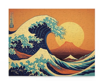 Hokusai Great Wave, Luxury Art Jigsaw Puzzle