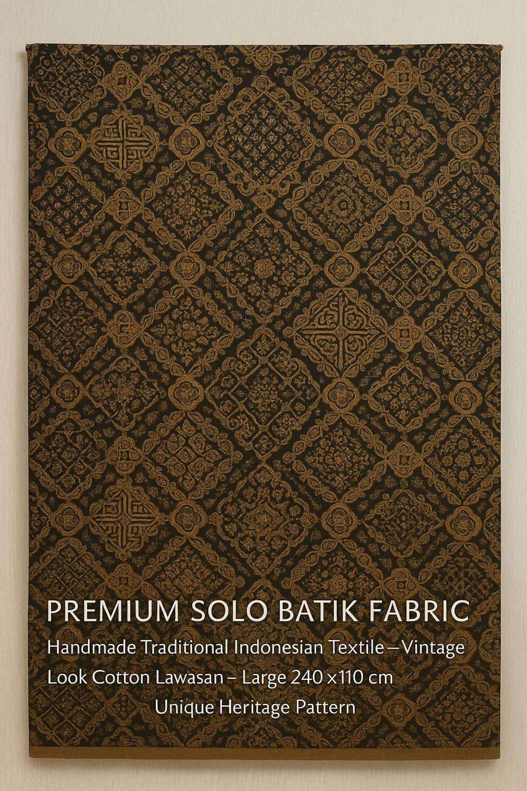 Solo File Textile Solo Batik Fabric 240×110 Cm | Vintage Indonesian Cotton Textile ...
