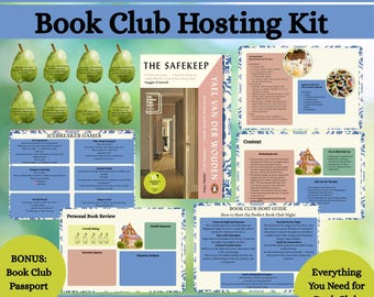 The Safekeep Book Club Kit Book Club Discussion Questions Book Club Games Book Club Host