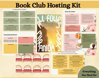All Fours Book Club Kit, Book Club Discussion Questions, Book Club Games