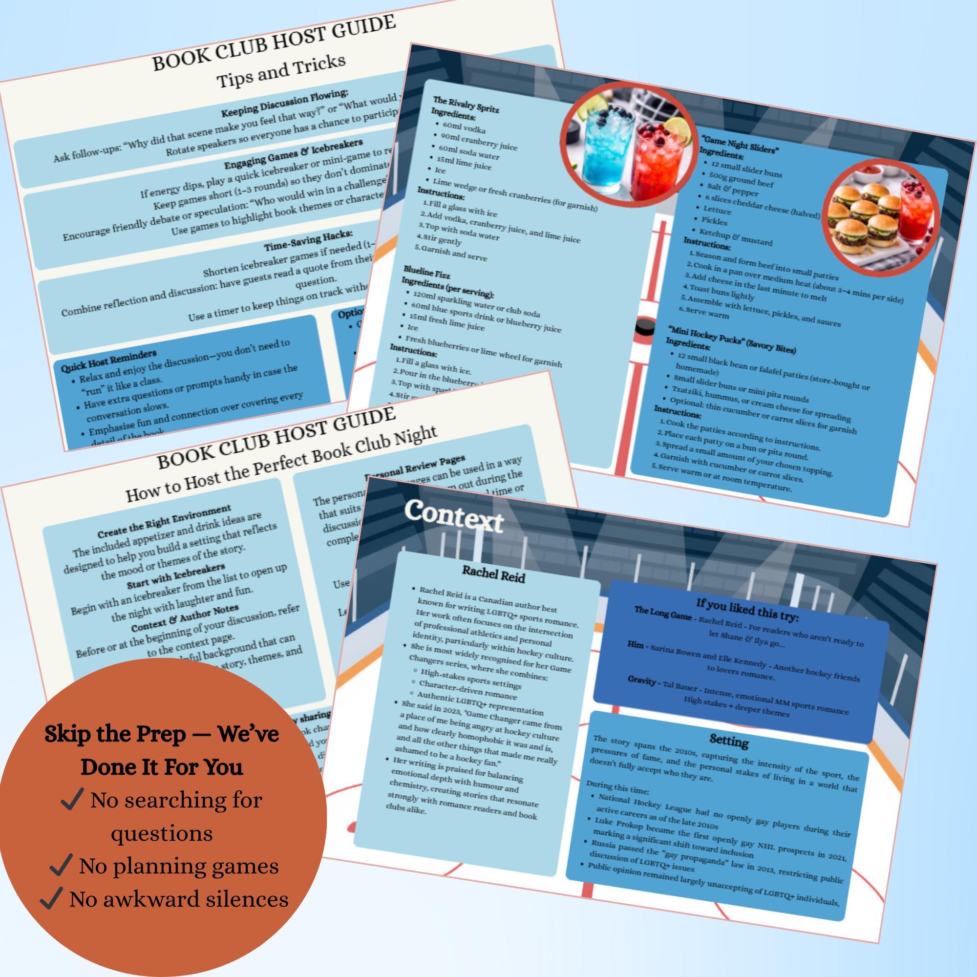 Heated Rivalry Trivia Questions Pdf Heated Rivalry Book Club Kit Book Club Discussion Questions Book Club ...