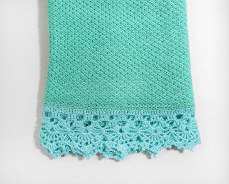 Juliana Baby Aqua Green Knitted Blanket main image 1