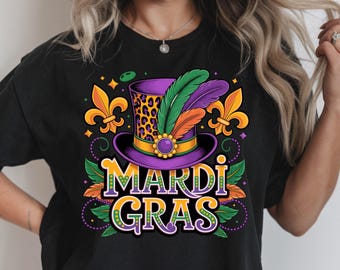 Mardi Gras Coquette PNG | Mardi Gras PNG | Fleur de Lis & Mardi Beads PNG | King Cake  Louisiana Festival Designs | Digital Download