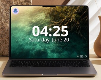 Mangrove Roots Wallpaper | Turquoise Luxury 4K