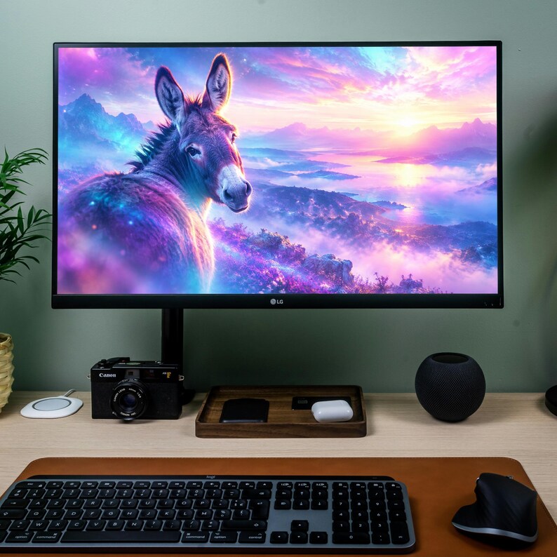 Neon Donkey Wallpaper | Dreamy Pastel 4K Desktop - Etsy