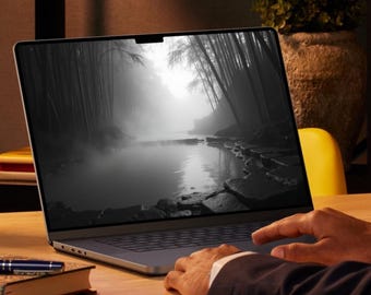 5 mistycznych tapet z termami | Zestaw tapet na pulpit Bamboo Mist 4K