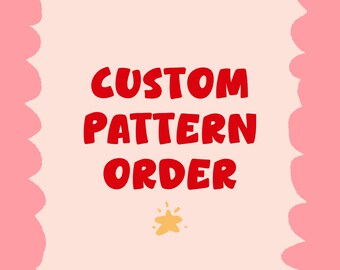 Benutzerdefiniertes nahtloses Muster - Handgezeichnetes einzigartiges Design auf Bestellung