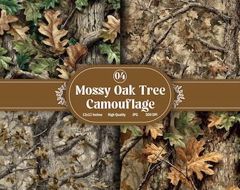 Patrón de camuflaje Mossy Oak sin costuras, diseño de caza (descarga digital JPG)