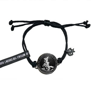 Witch adjustable bracelet with half moon, star charm We Are The Granddaughters Of he Witches You Couldnt Burn image 1