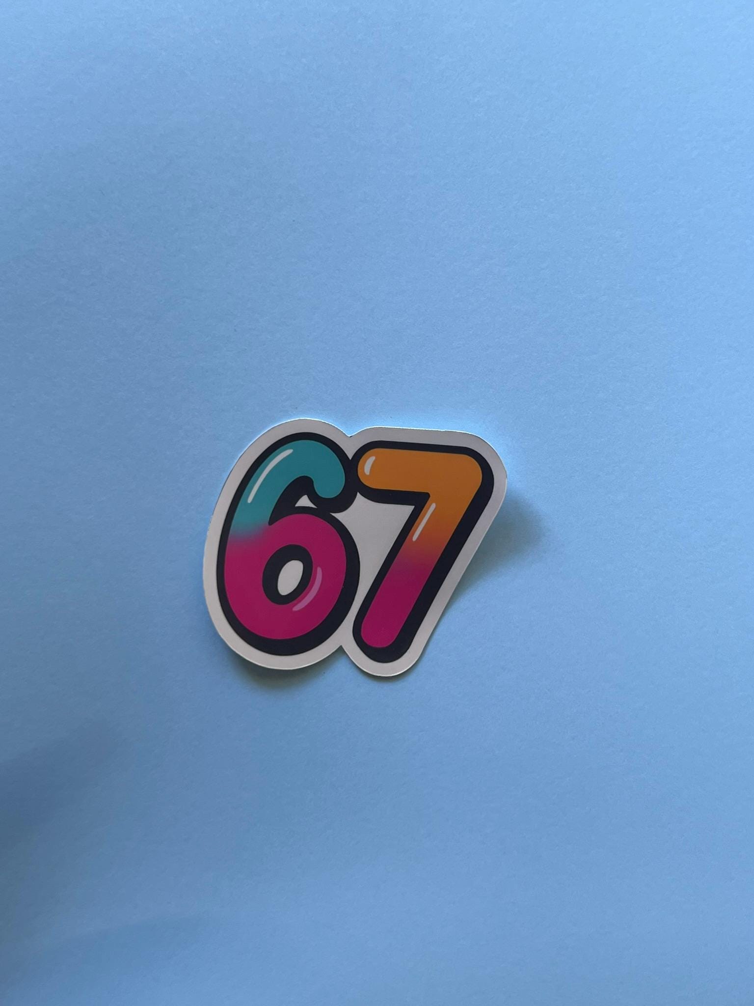67 Sticker – Gen Z Slang | Funny | Glossy Vinyl Sticker - Etsy