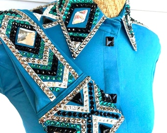 Western Showmanship Shirt; custom Rodeo Queen by RoyalbyAltamash