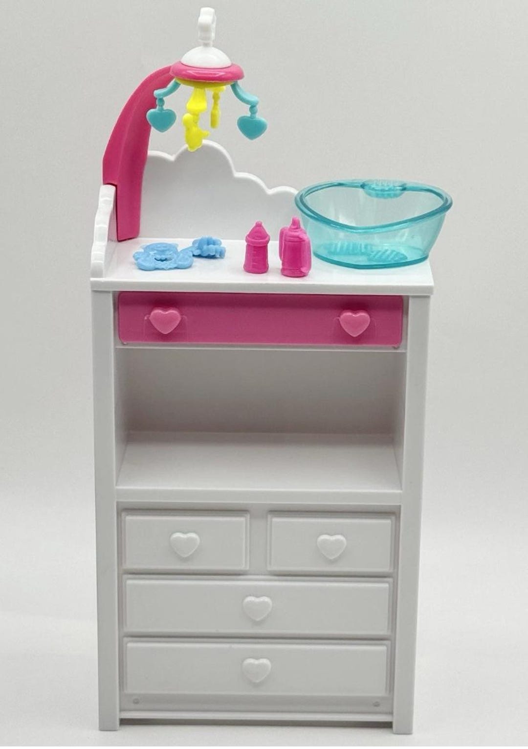 Steffi Love Welcome Twins Changing Table Play Set Barbie Doll Nursery ...