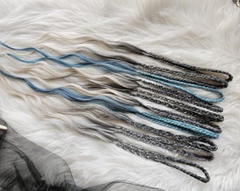 Trecce Boho Wave dreadlocks Uncinetto Full Double extensions Riutilizzabili vichingo