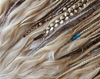 50 idee per set di dreadlocks dreadlocks parziali ricci per la testa dreadlocks extension per capelli dreads faux locs set dreadlock all'uncinetto temporanei fatti a mano