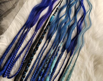 Set Dreadlocks Dreads Trecce Stile Boho onda onda