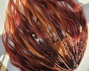Trenzas Boho Dreadlocks Crochet Set completo tresses trenzas vlechten Zöpfe fletinger cooper amber cherry brown Mocca beige Single Ended De set