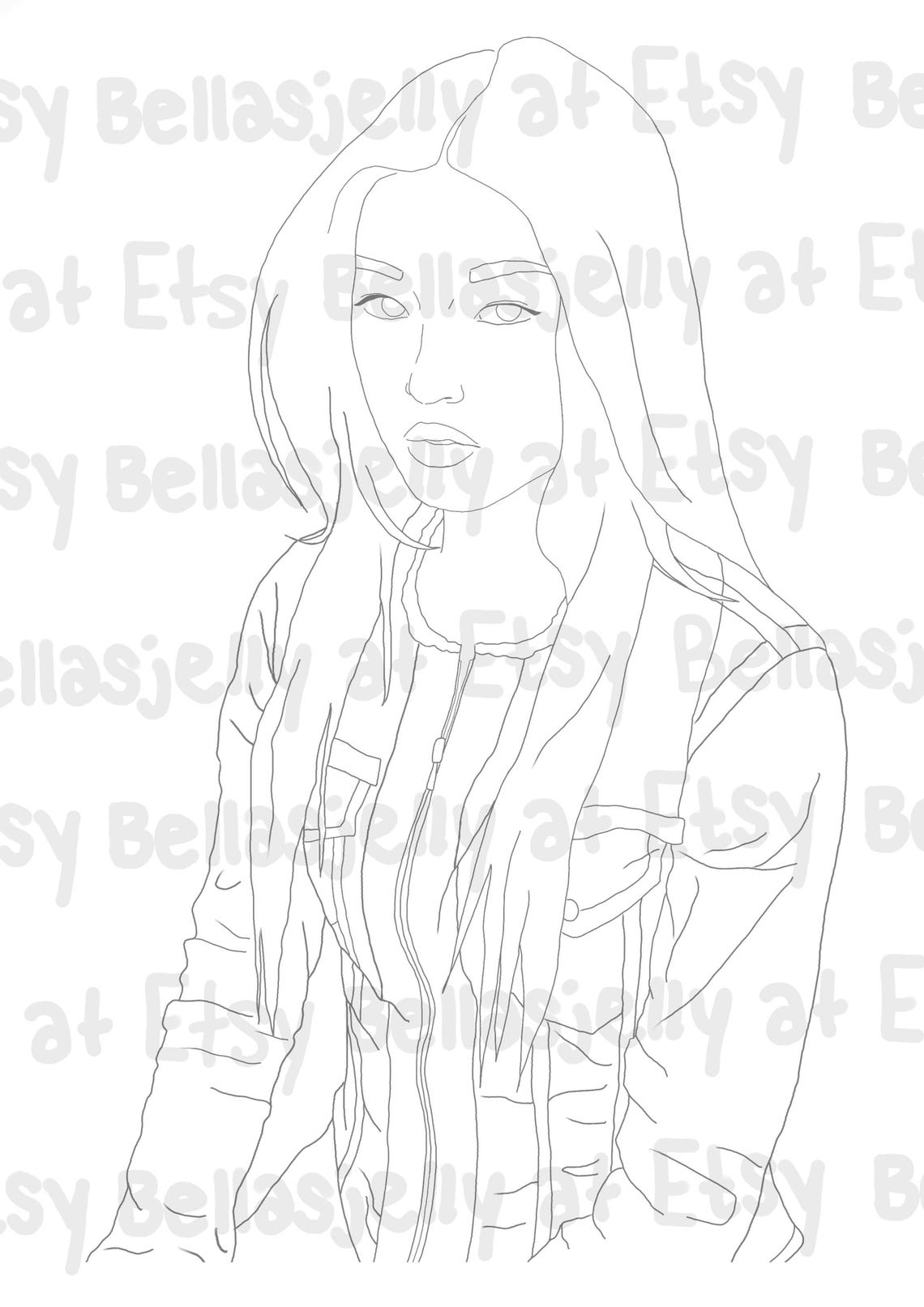 KATSEYE Unique Coloring Pages for EYECONS (fans), Hand-drawn Printable ...
