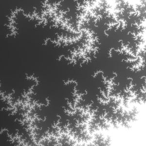 Black and White Printable Fractal Art: Algorithmic Digital Art download
