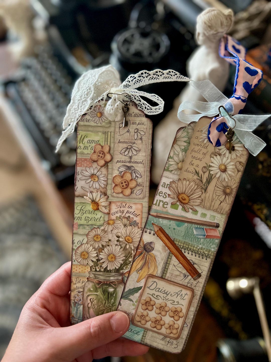 Spring Vibes Bookmark Bundle, Handmade - Etsy