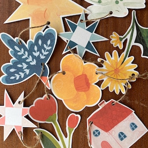 Illustrerad vårfolkgirlang - Utskrivbar dekoration