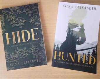 Book Bundle | Signed Paperbacks | Hide and Hunted | Personalized Option | Fantasy Book Series | Bonded in Blood