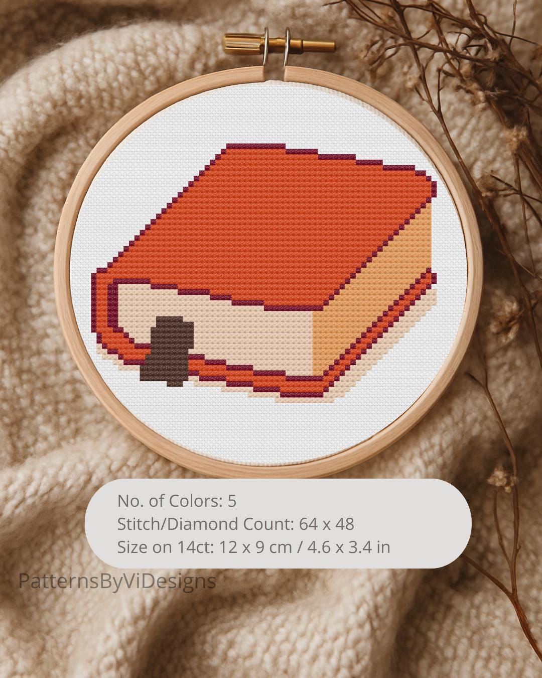Boo Jeeer Book Cross Stitch Pattern, Reading Lover PDF, Library Gift, Easy DIY ...