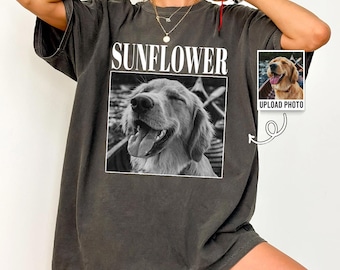 Custom Pet Photo Shirt, Personalized Comfort Colors Pet Shirt, Customized Picture Pet Shirt, Dog Lover Gift, Cat Mom Gift, Pet Loss Gift