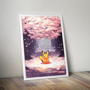 Pikachu Poster | Gaming Poster | Gaming Artwork | Gaming Decor | Video Game Poster | Gaming Gift | Video Game Print | Wall Art