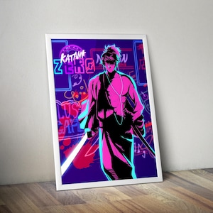 Katana Zero Poster | Gaming Poster | Gaming Artwork | Gaming Decor | Video Game Poster | Gaming Gift | Video Game Print | Wall Art